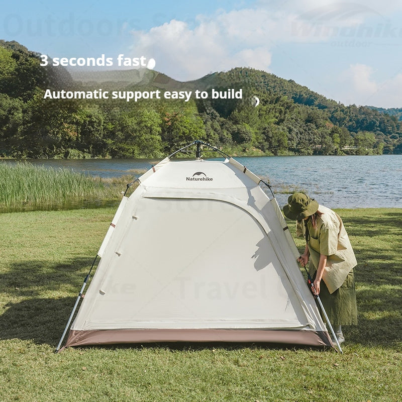 Naturehike ANGO PLUS Automatic Tent Upgraded Portable Lightweight 3-4 Persons Quick Opening Tent Camping Park Canopy Tent Integrated Tent Waterproof