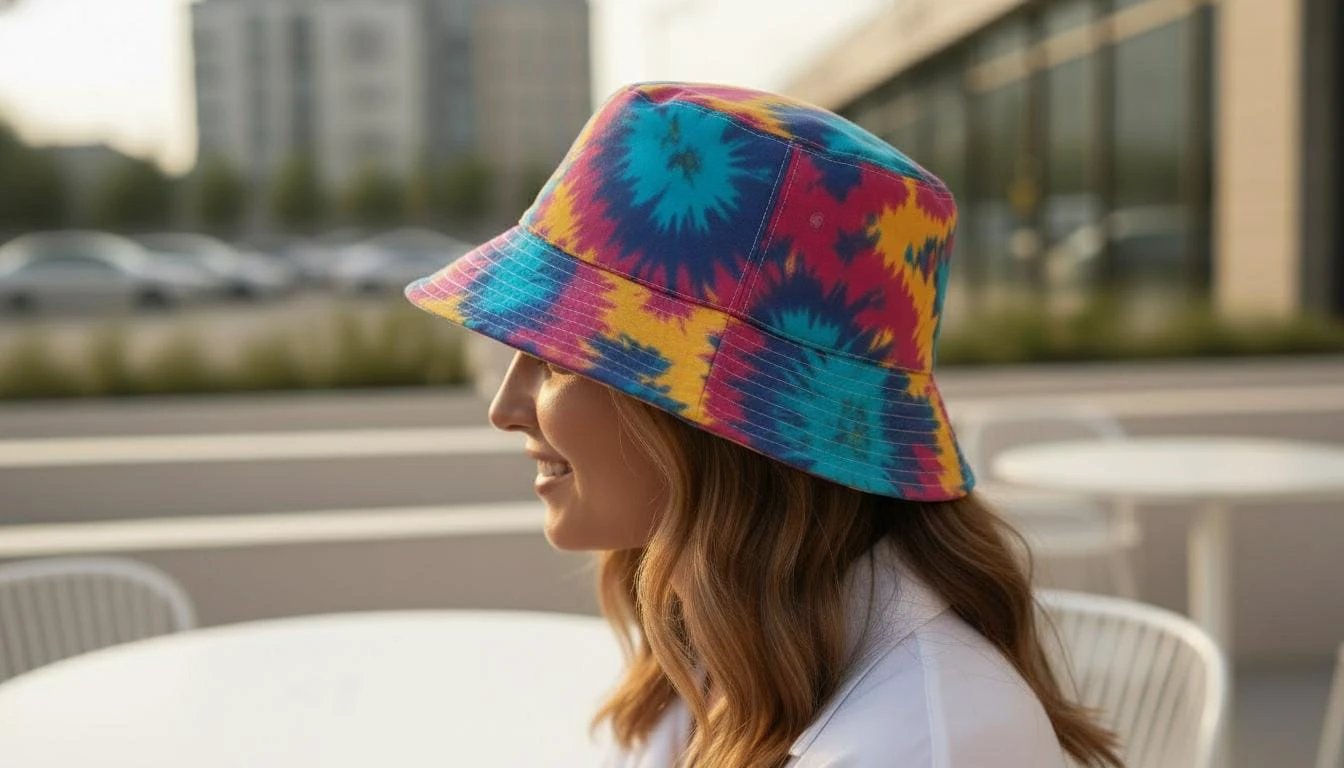 Reversible Bucket Hat • Psychedelic Kaleidoscope, Graffiti Print