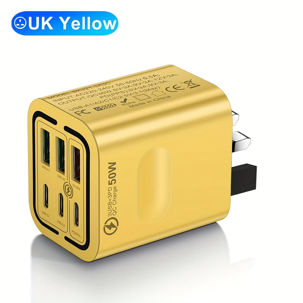 KAXOE 50W Fast Charging USB C Charger, QC 3.0 TJR3P9X