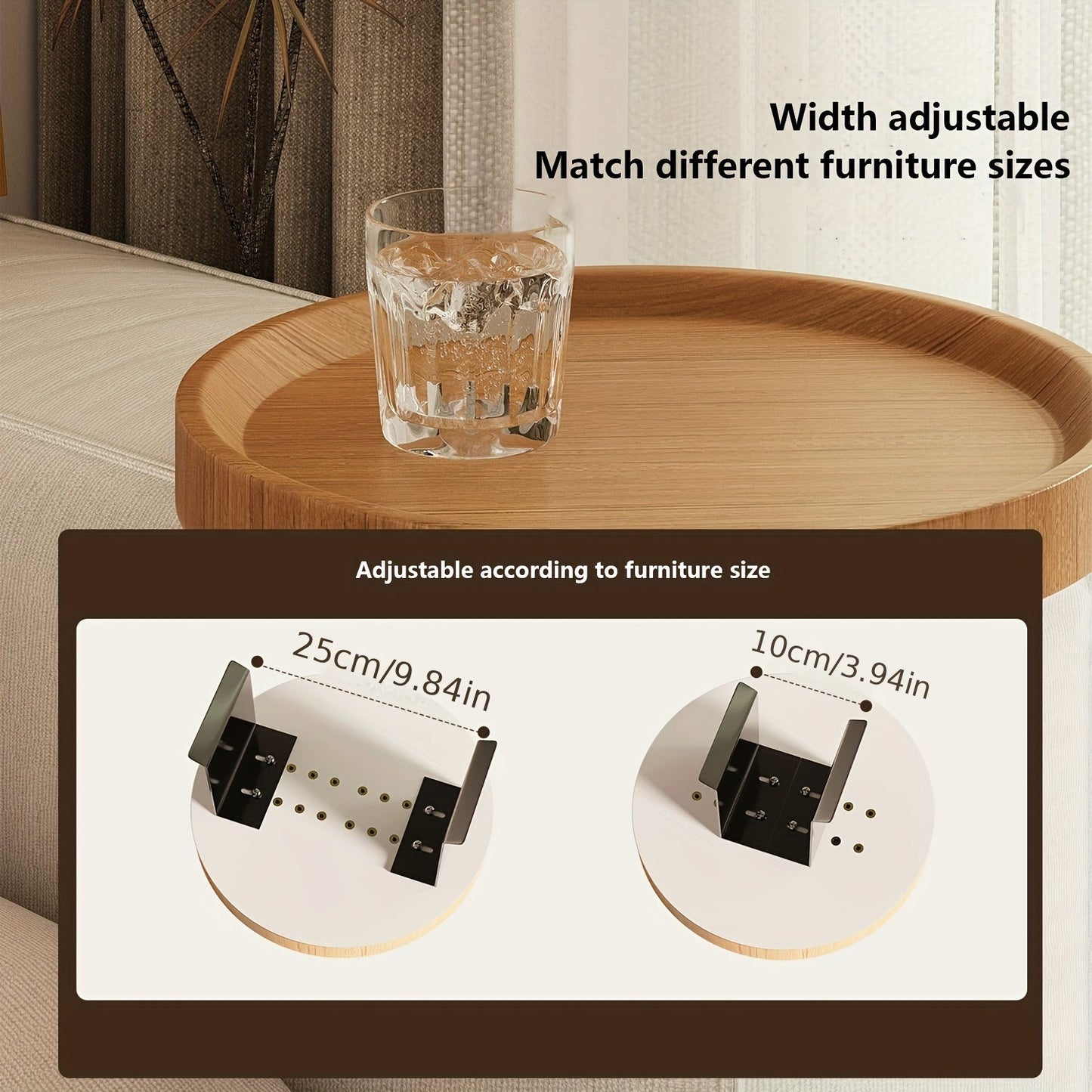 Modern Expandable Sofa Arm Table - C2NE