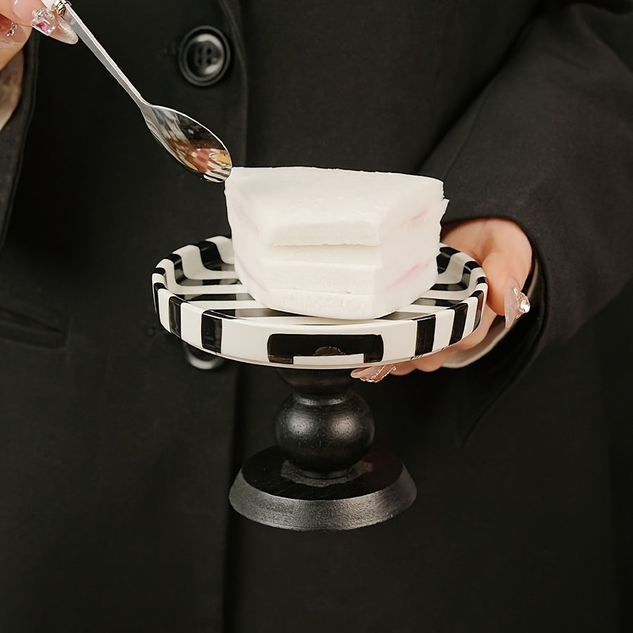 Vintage Ceramic Striped Tray - AXI0