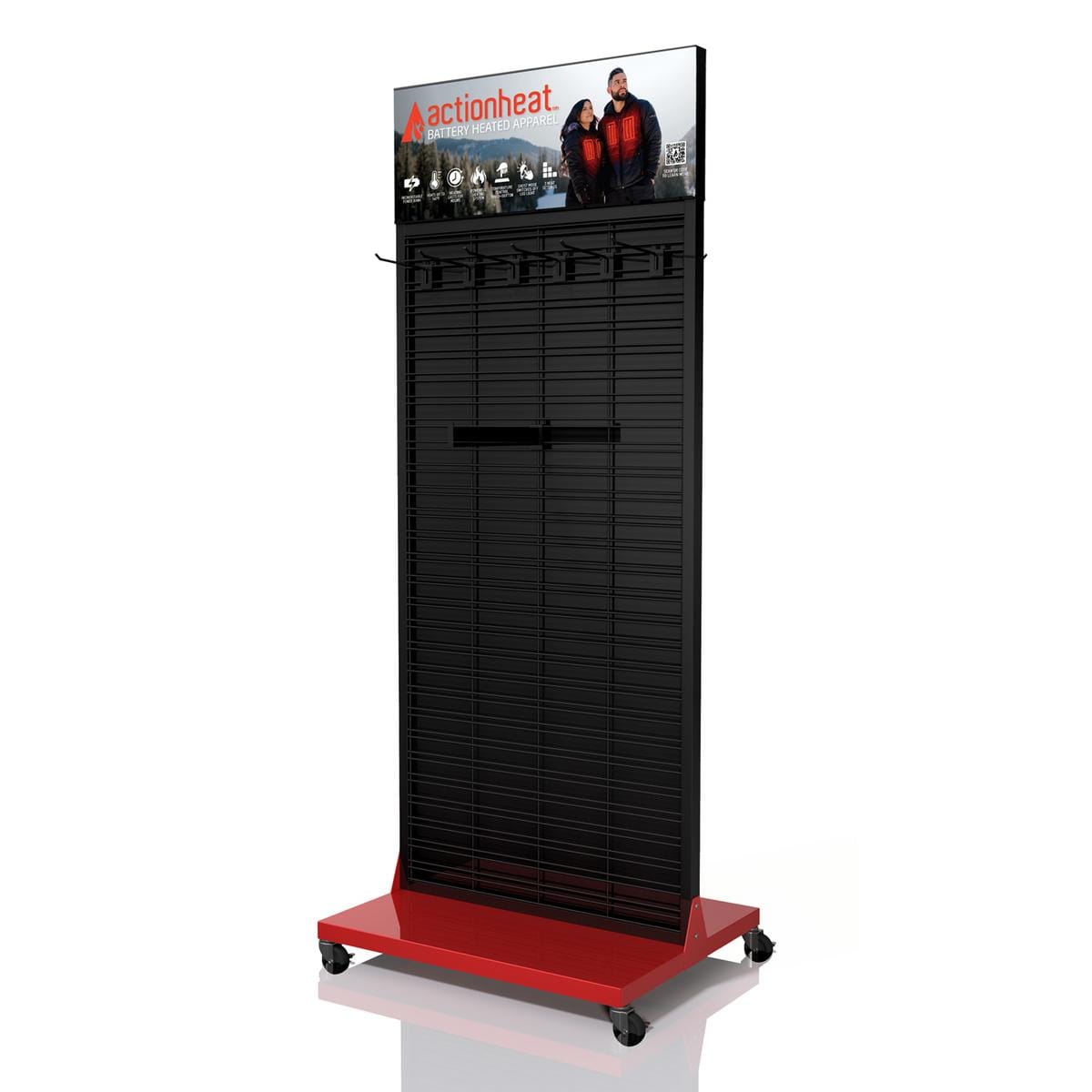 ActionHeat Display - Two-Sided On Wheels