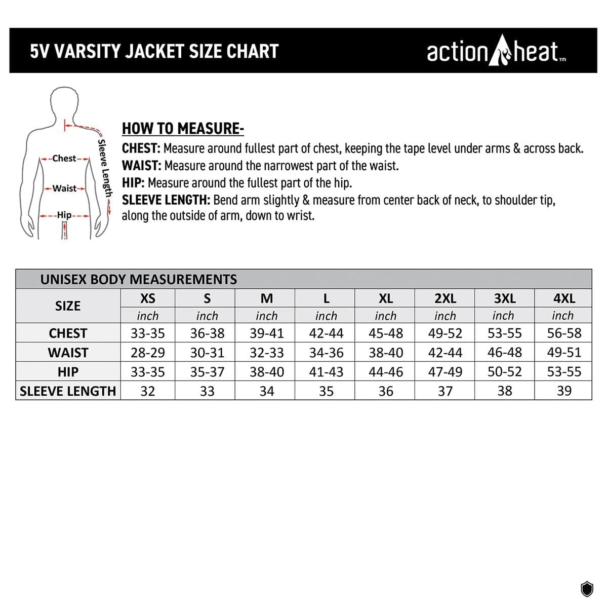 ActionHeat Iowa Hawkeyes 5V Men's Varsity Battery Heated Jacket