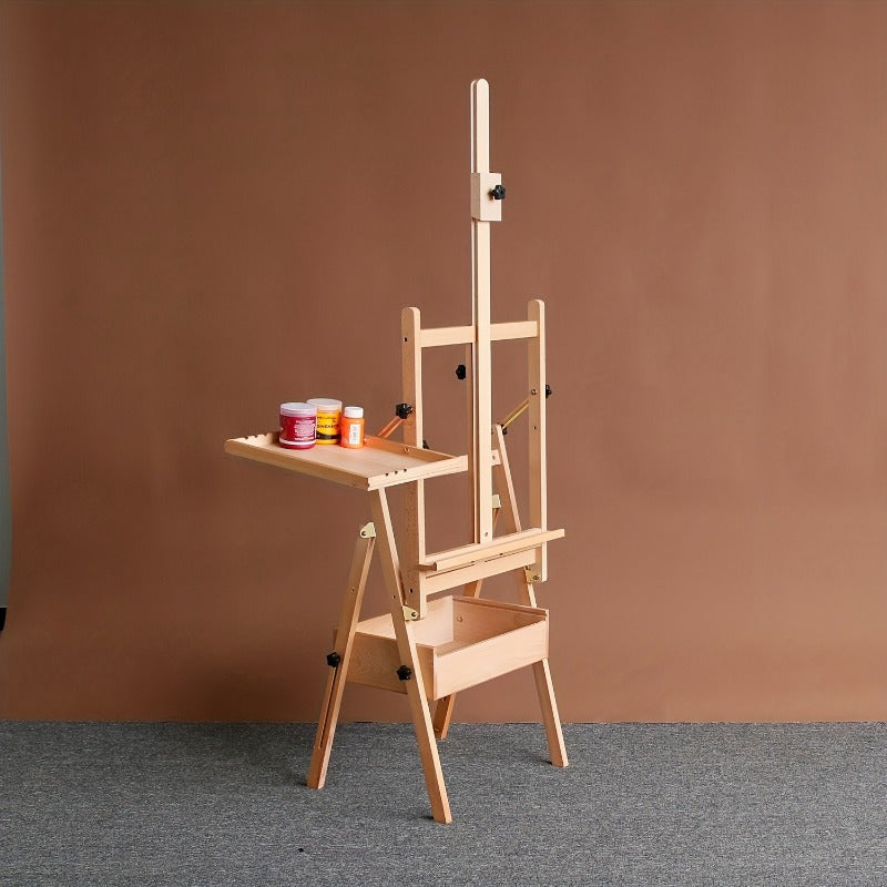 Premium Beechwood Easel with Sliding-Out Storage Box - AX9U