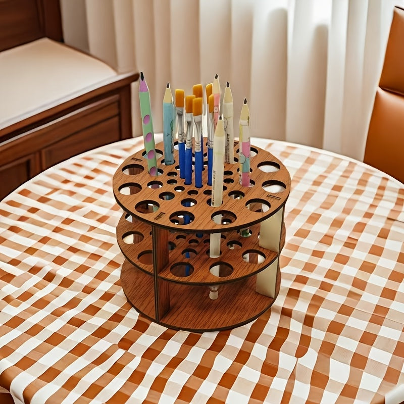 Rotating Circular Multifunctional Art Pen Holder - DN2J