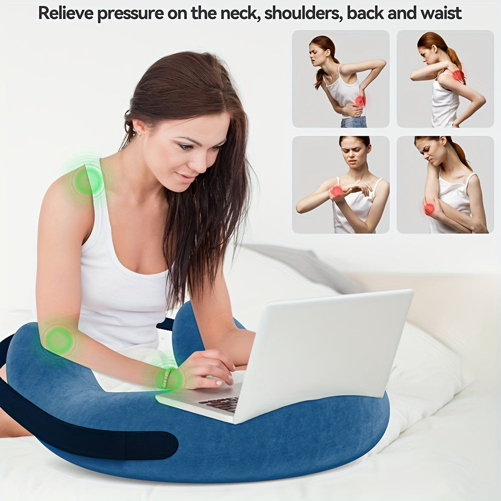 Ergonomic Lap Pillow with Arm Rest for BedSofaFloor-1B0T