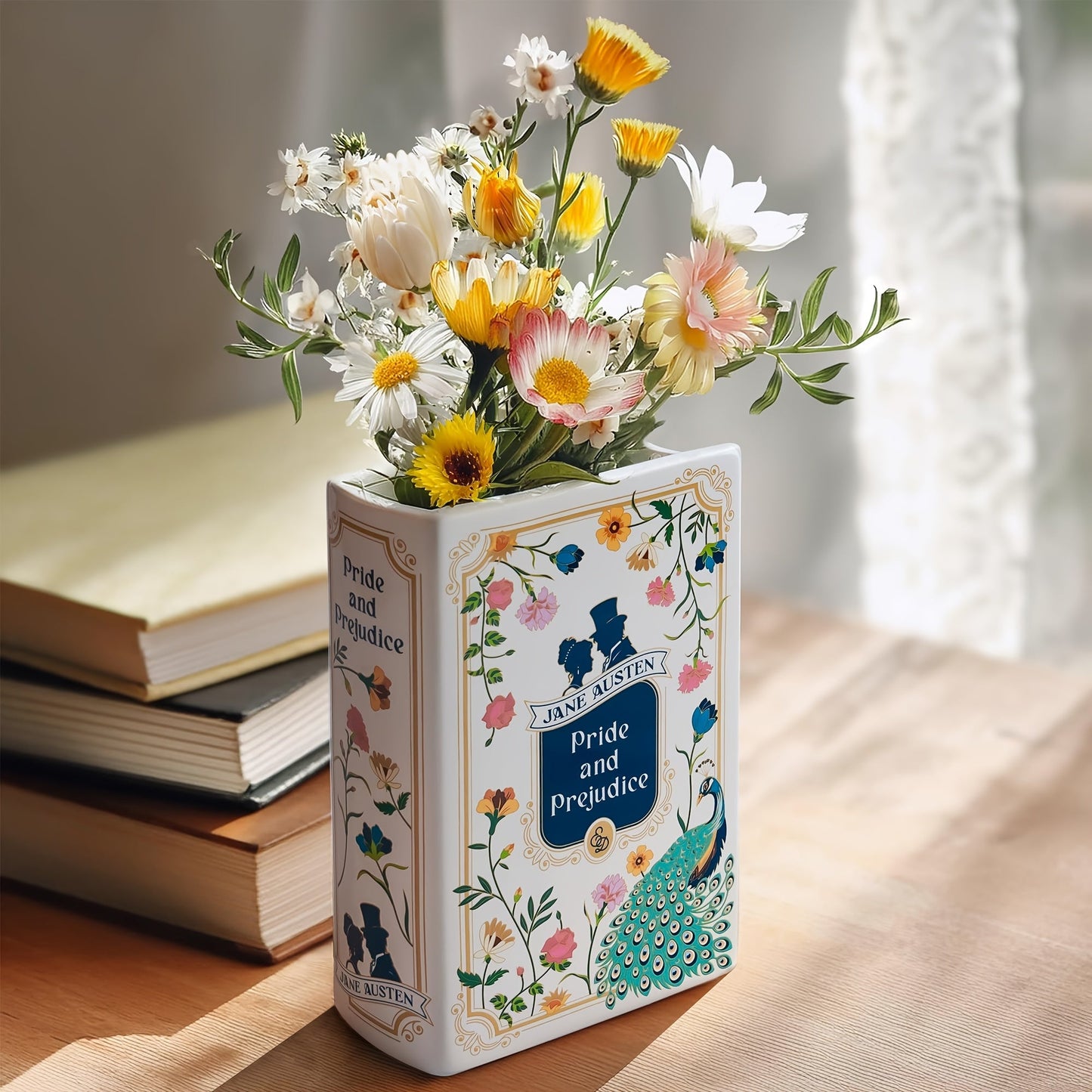 Creative Ceramic Vase in Book Shape - DNVJ