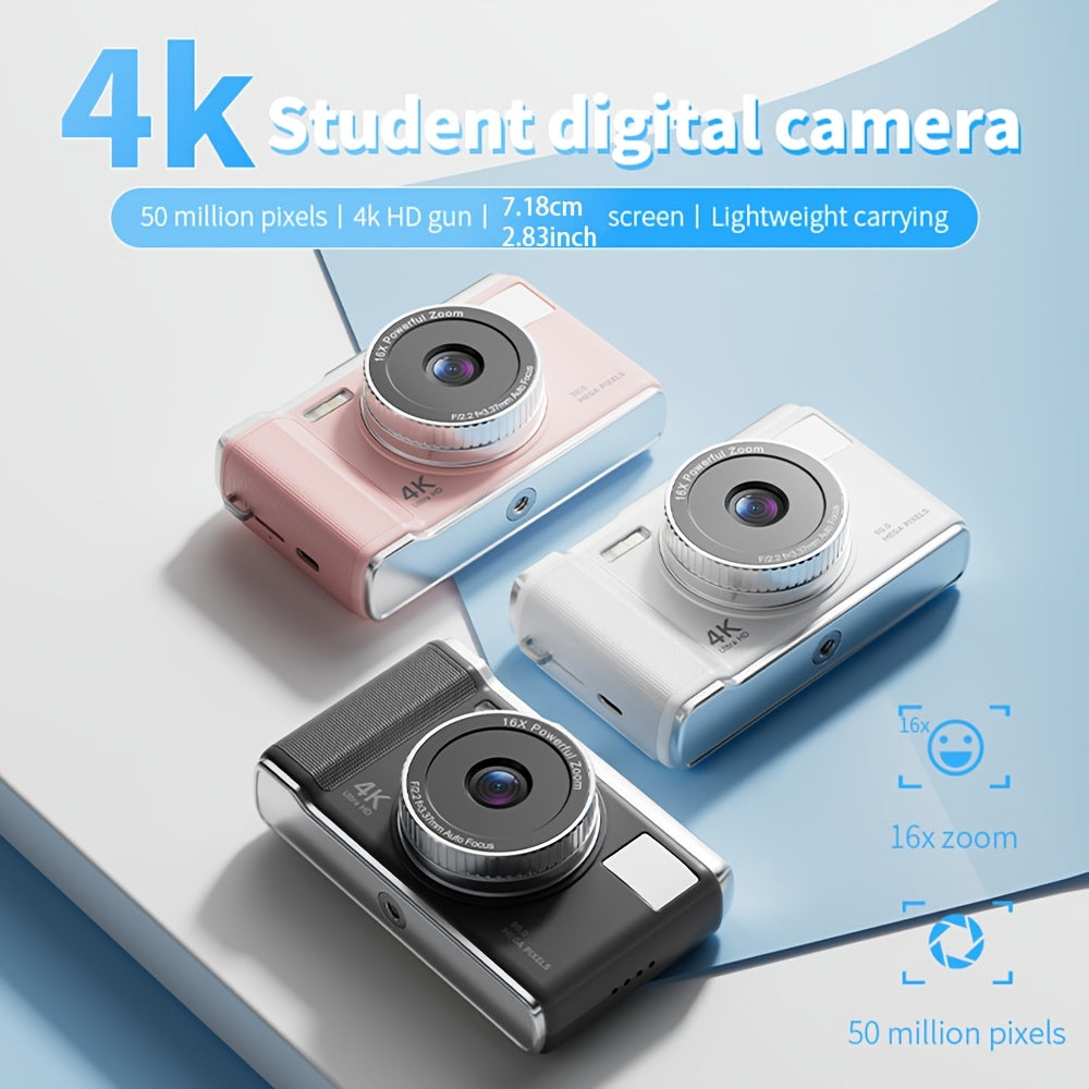 4K Digital Camera with 16X Zoom & 32GB TF Card Included TJR9T4Y