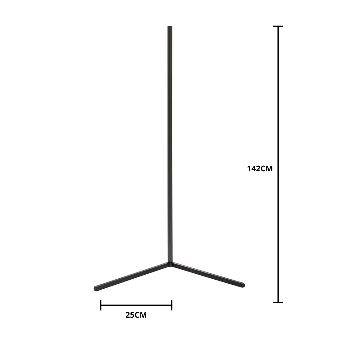 Minimalist RGB Dimmable LED Corner Floor Lamp With Remote Control