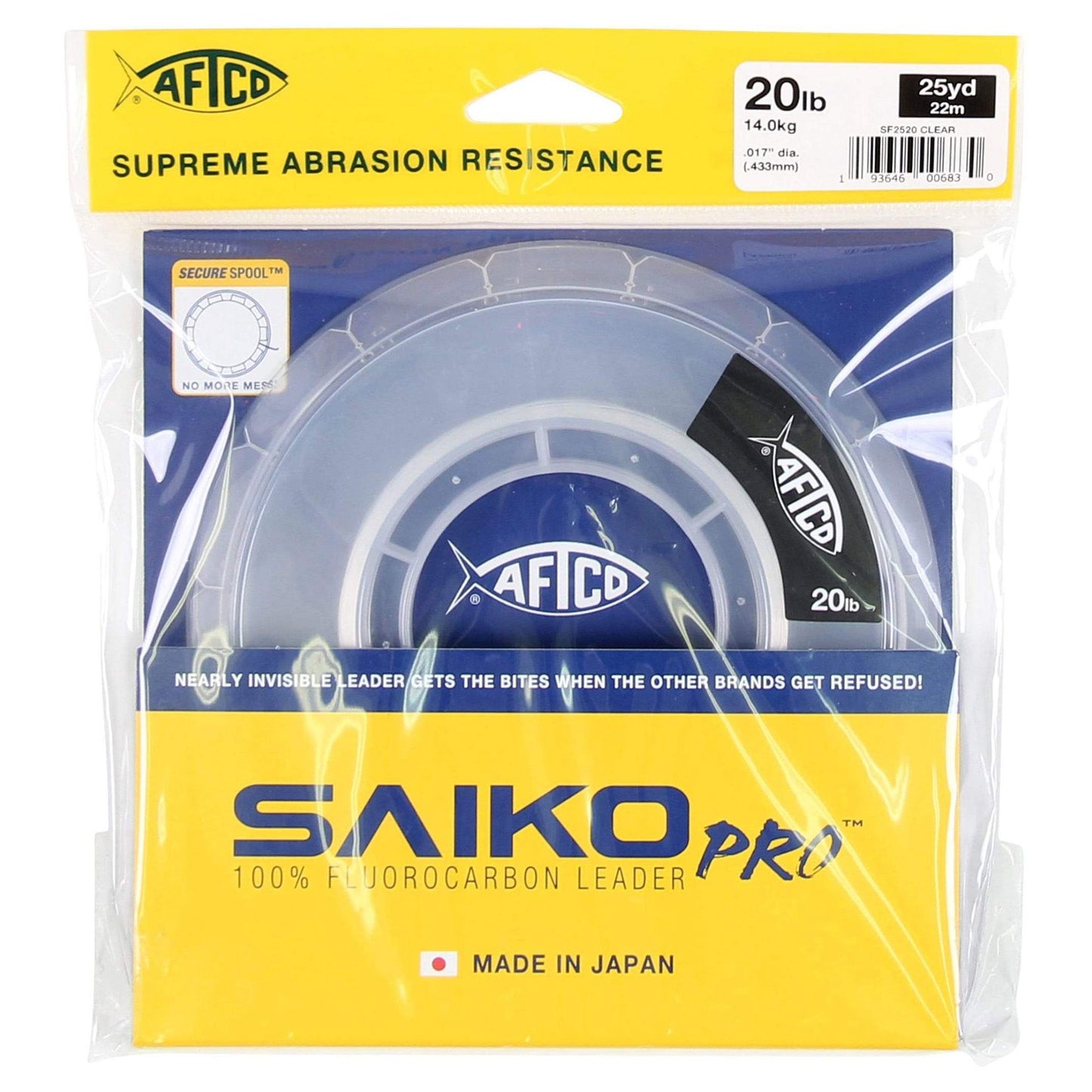AFTCO Saiko Pro Clear Fluorocarbon Leader