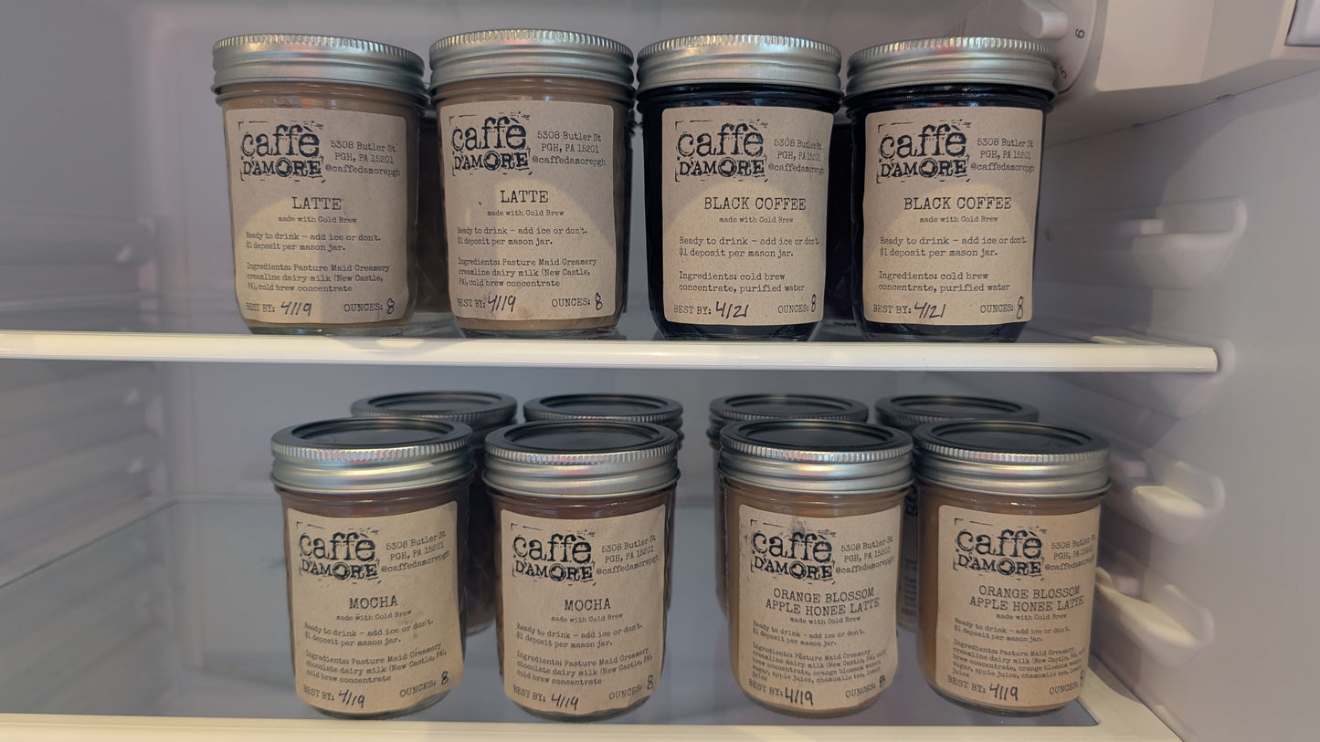 Cold Brew Coffee in Jars