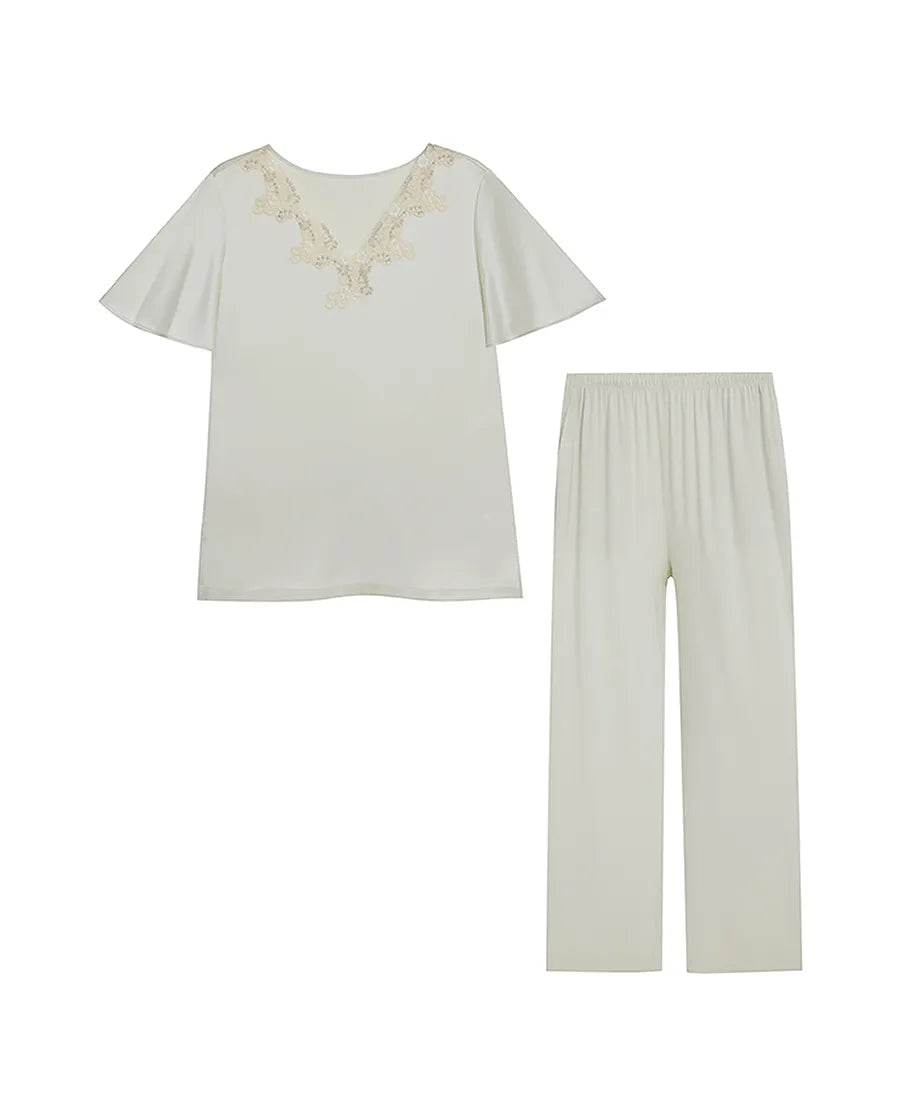 Aimer 25SS Luxury Mulberry Silk Premium Lounge Set