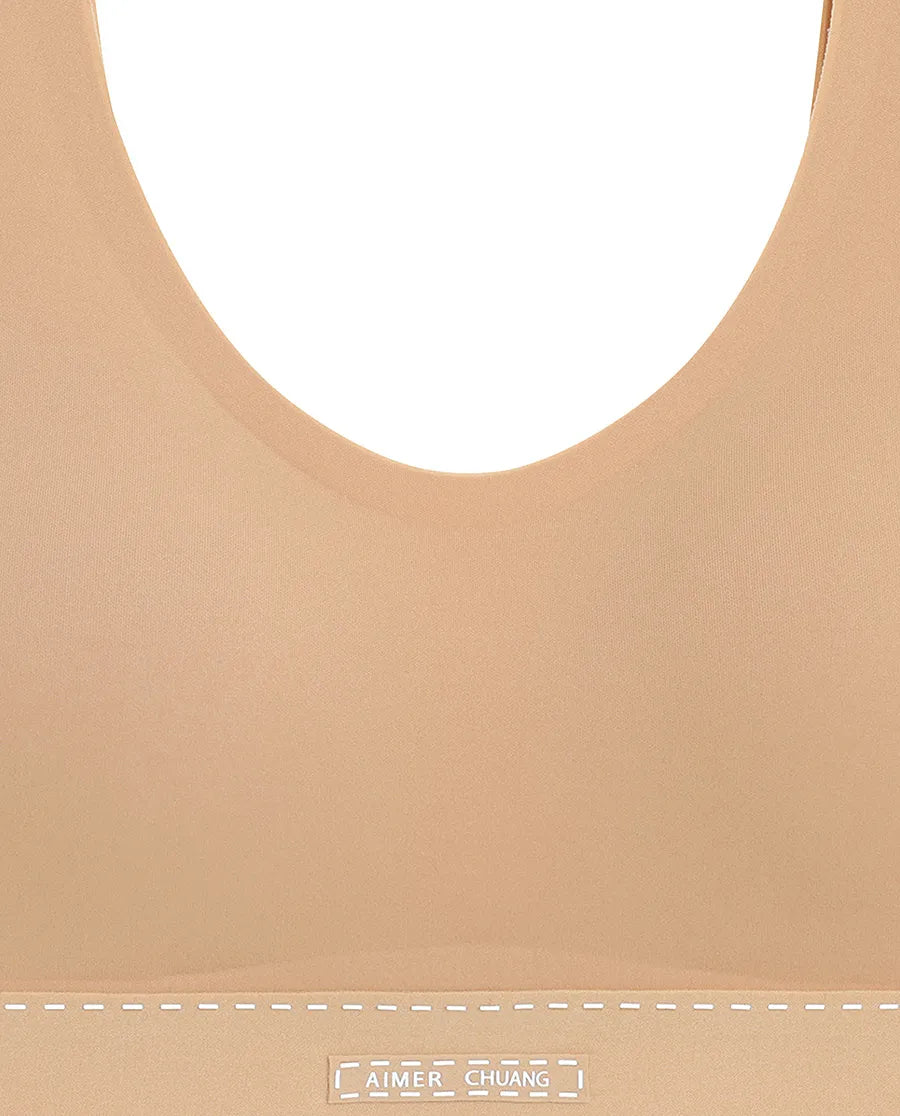 Aimer CHUANG 25SS Scoop Neck Wireless T-Shirt Bra