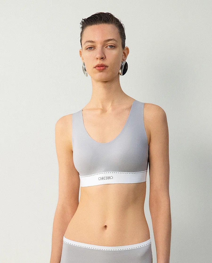 Aimer CHUANG 25SS Scoop Neck Wireless T-Shirt Bra