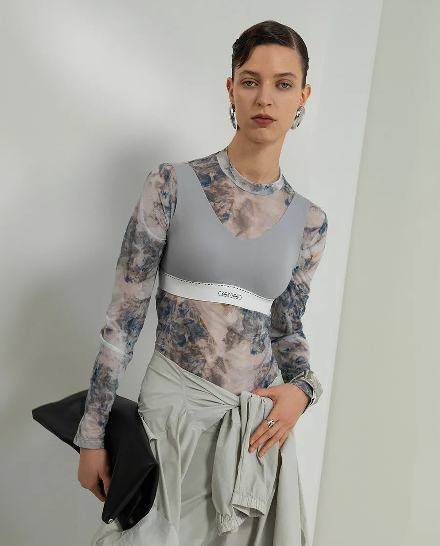 Aimer CHUANG 25SS Scoop Neck Wireless T-Shirt Bra