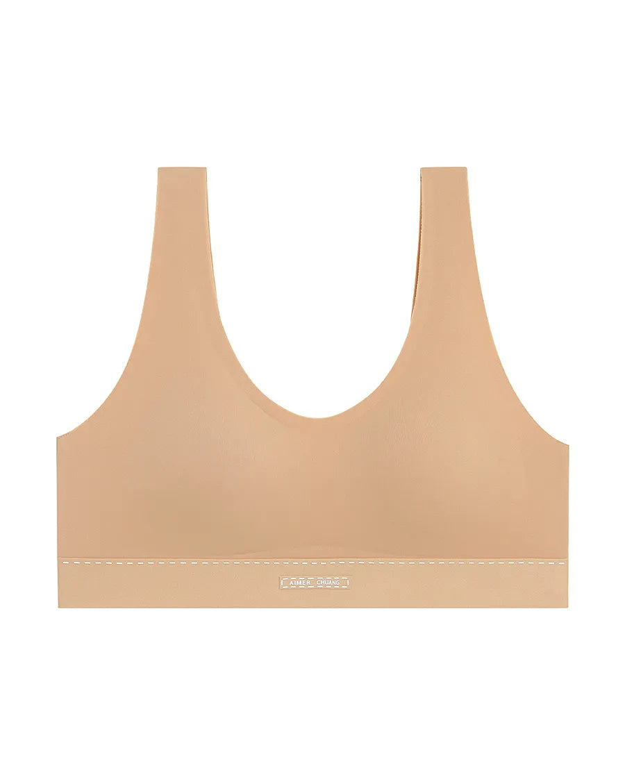 Aimer CHUANG 25SS Scoop Neck Wireless T-Shirt Bra