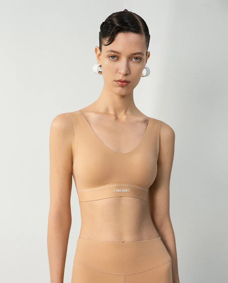 Aimer CHUANG 25SS Scoop Neck Wireless T-Shirt Bra