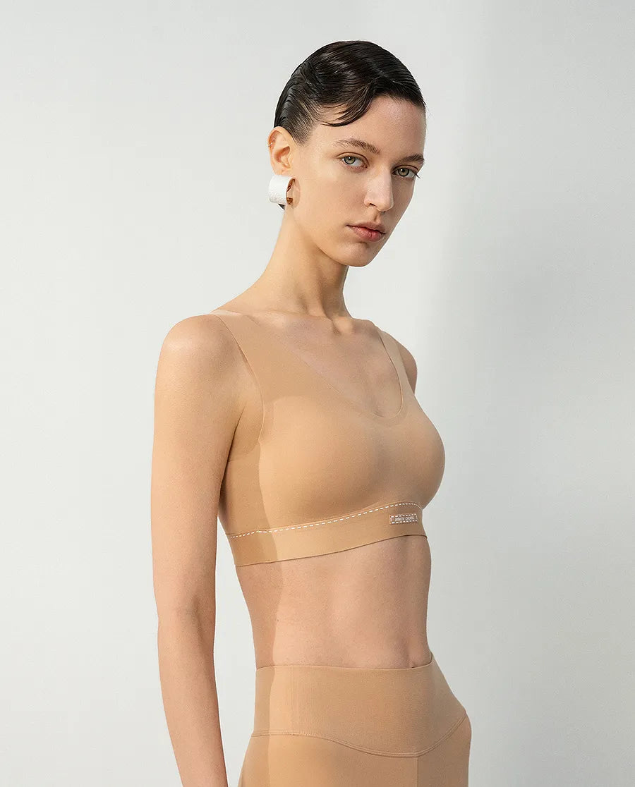 Aimer CHUANG 25SS Scoop Neck Wireless T-Shirt Bra