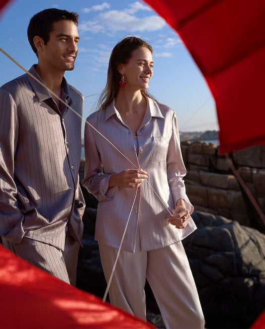 Aimer 25SS Luxury Mulberry Silk Lounge Set