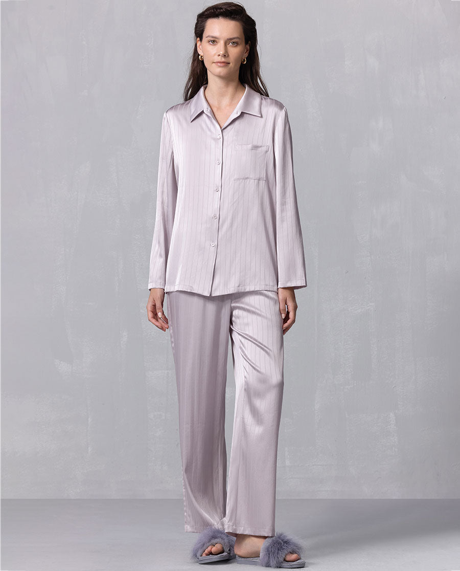 Aimer 25SS Luxury Mulberry Silk Lounge Set