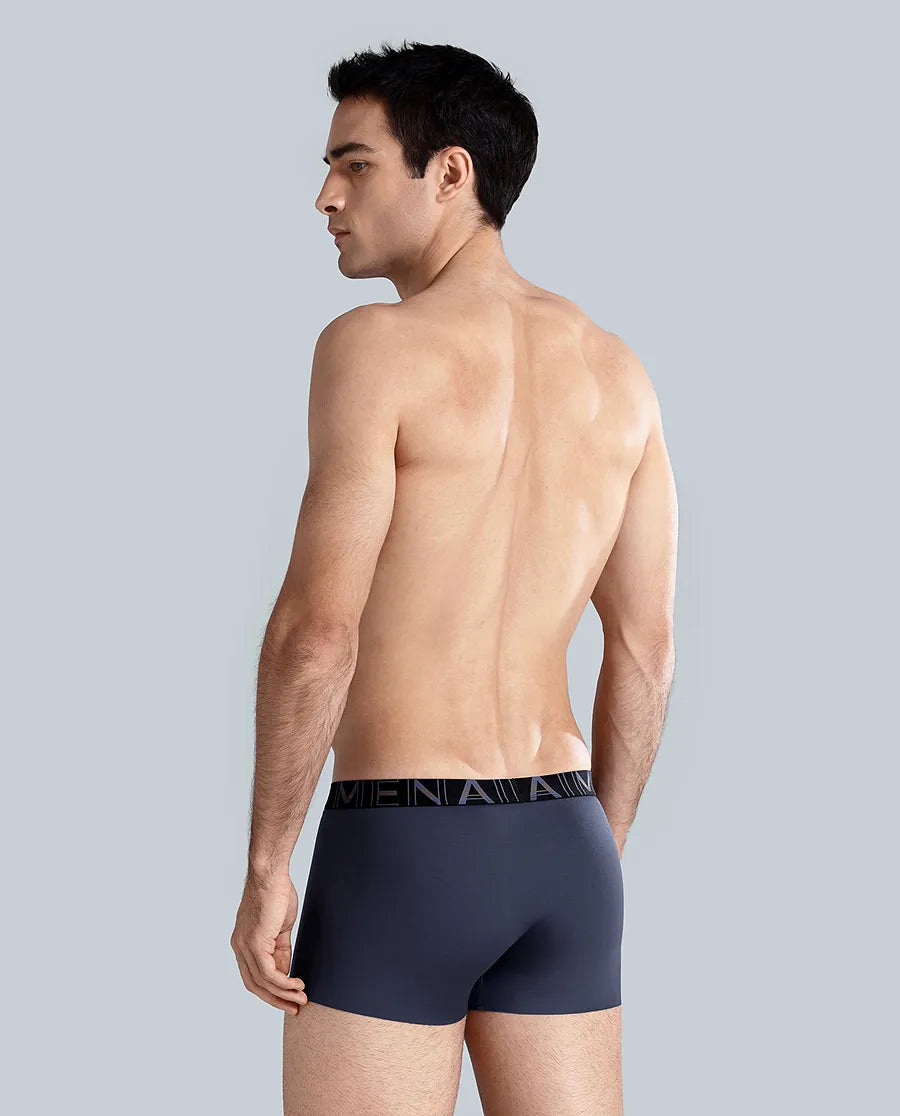 Aimer Men 25SS Silky Smooth Trunk with Logo Waistband