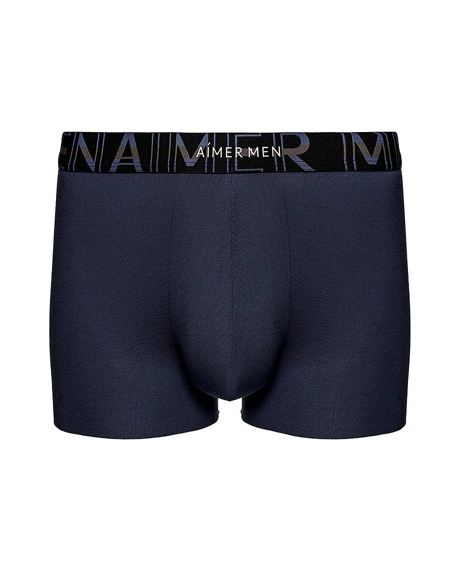 Aimer Men 25SS Silky Smooth Trunk with Logo Waistband