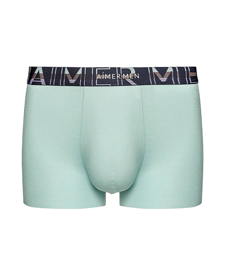 Aimer Men 25SS Silky Smooth Trunk with Logo Waistband