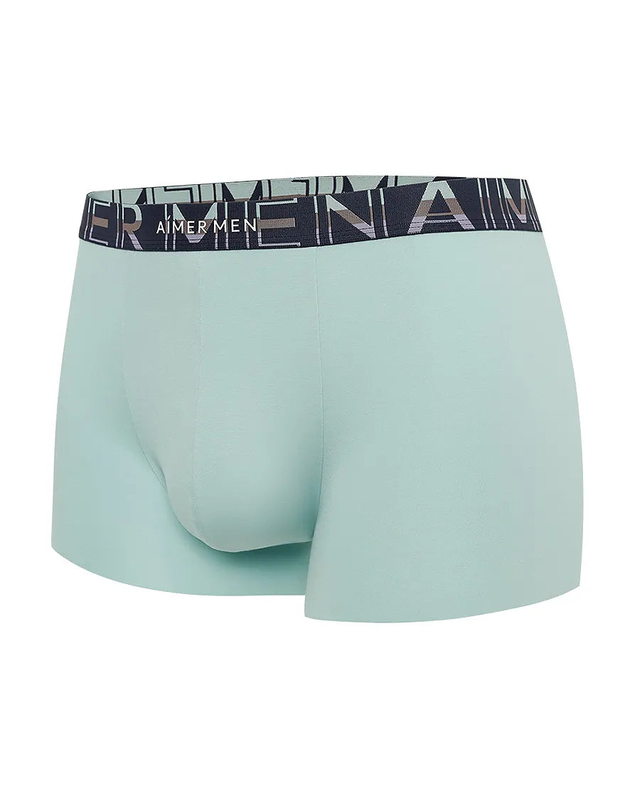 Aimer Men 25SS Silky Smooth Trunk with Logo Waistband