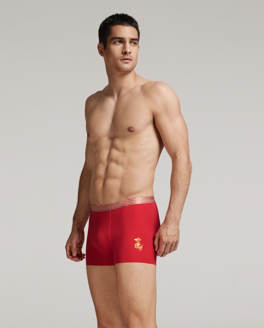 Aimer Men 'Kaiyun' Red Year of the Snake  Trunk