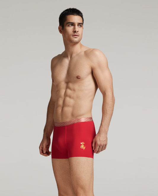 Aimer Men 'Kaiyun' Red Year of the Snake  Trunk