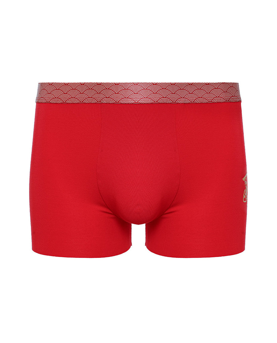 Aimer Men 'Kaiyun' Red Year of the Snake  Trunk