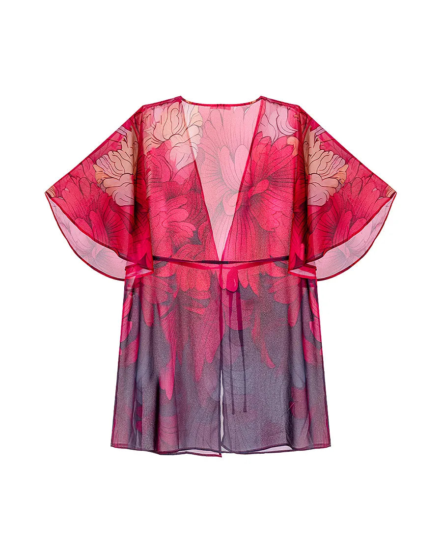 Aimer Vintage Floral Beach Cover-Up