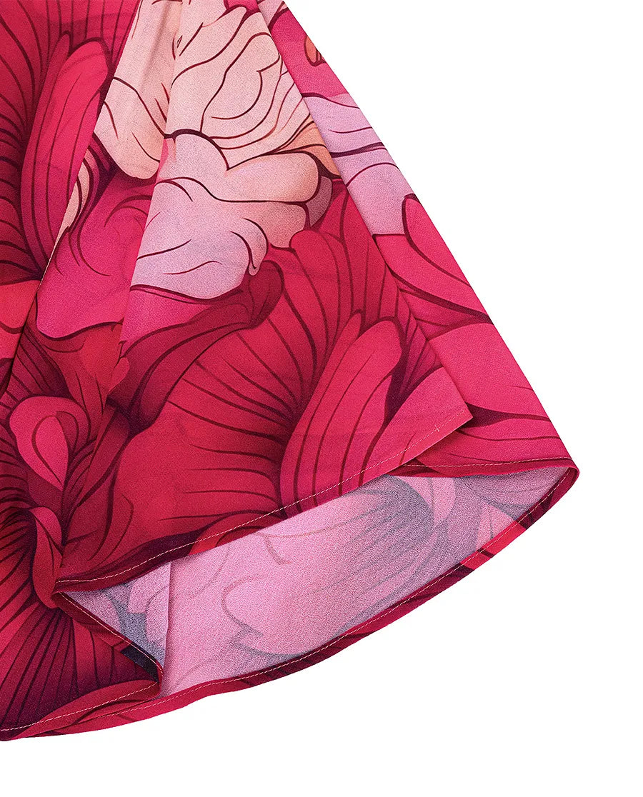 Aimer Vintage Floral Beach Cover-Up