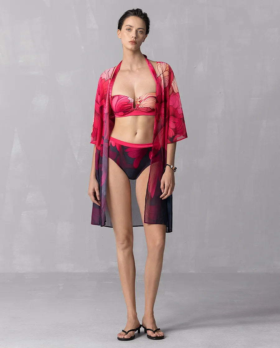 Aimer Vintage Floral One-piece Swimwear