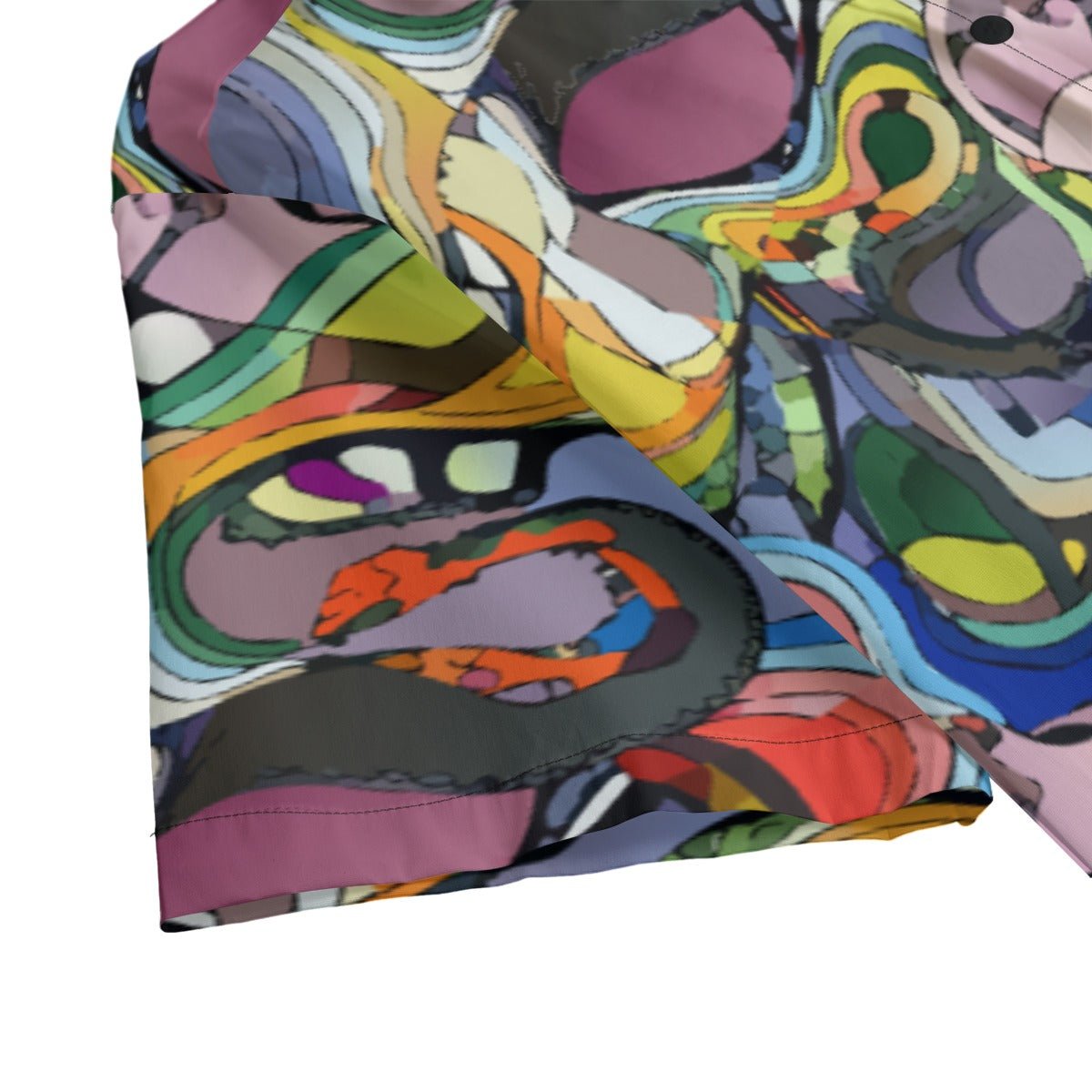 Maximalist AOP Men's Hawaiian Shirt | 115gsm Cotton Poplin Button-Up with Roman Collar — Lightweight Summer Statement for Beach