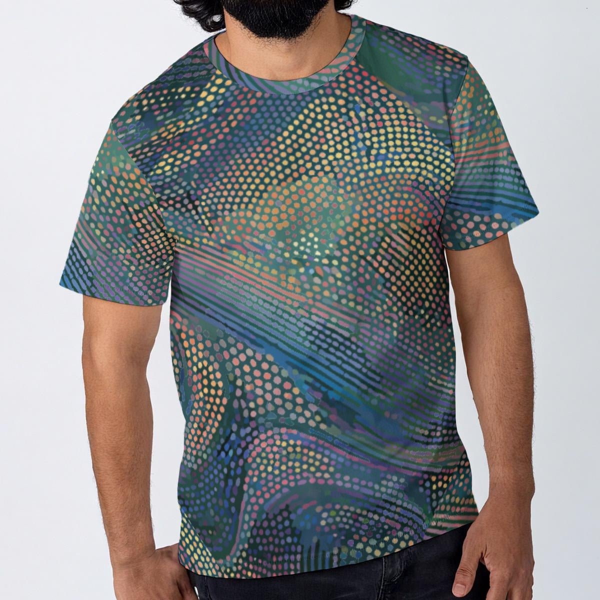 All-Over Print Men's O-Neck T-Shirt | 190GSM Cotton