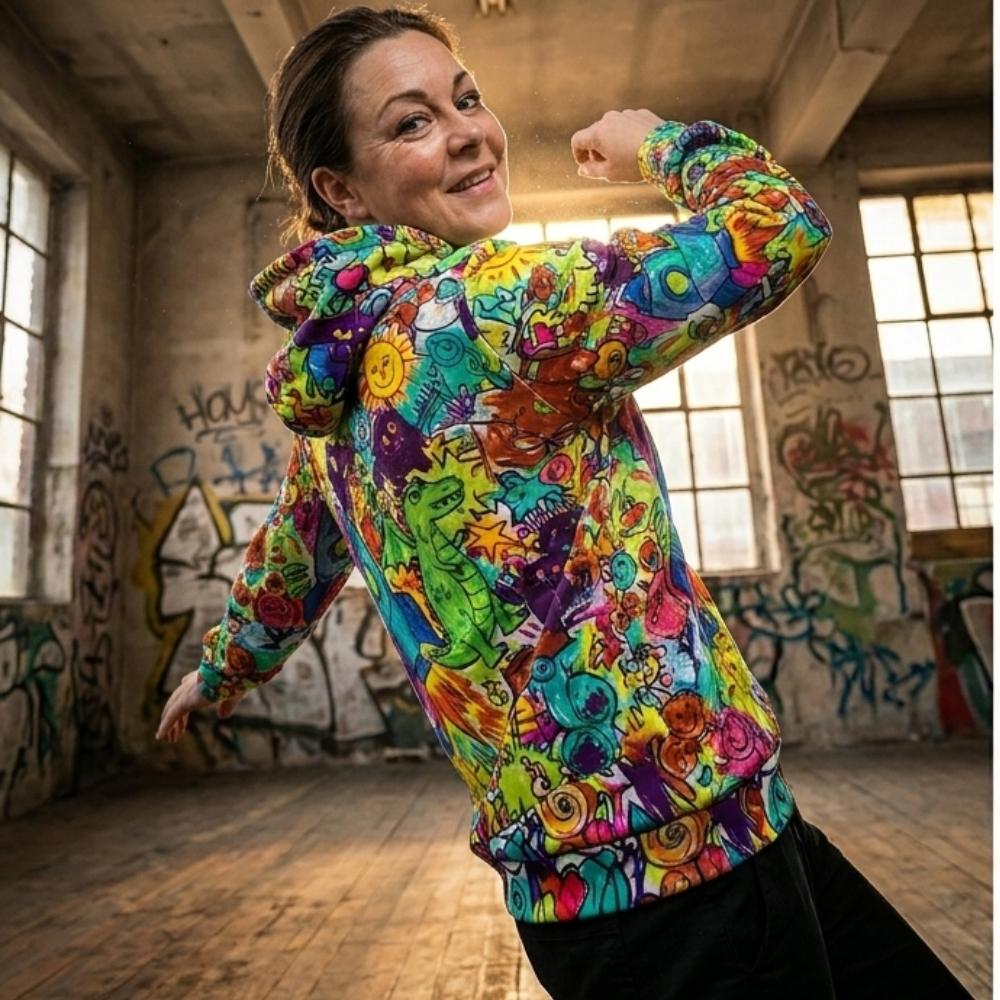 Reptard Enraged | AOP Unisex Pullover Hoodie | Premium Comfort 100% Cotton