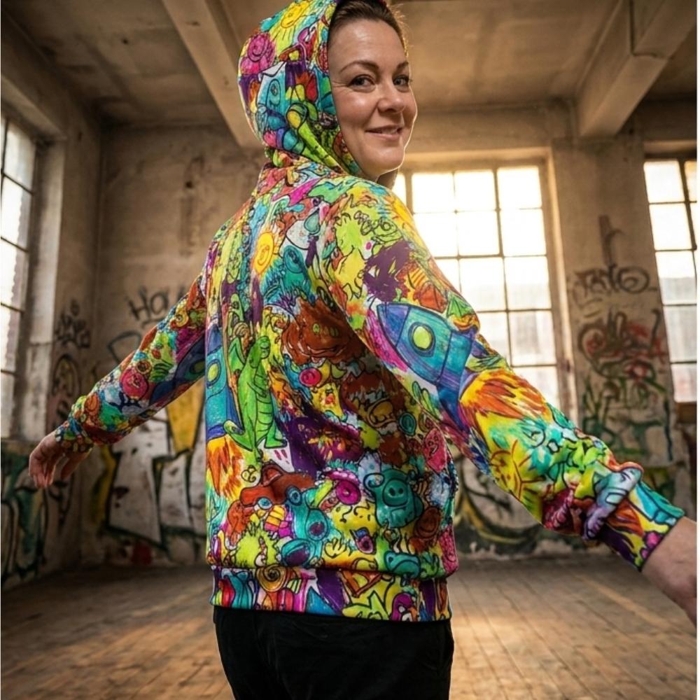Reptard Enraged | AOP Unisex Pullover Hoodie | Premium Comfort 100% Cotton