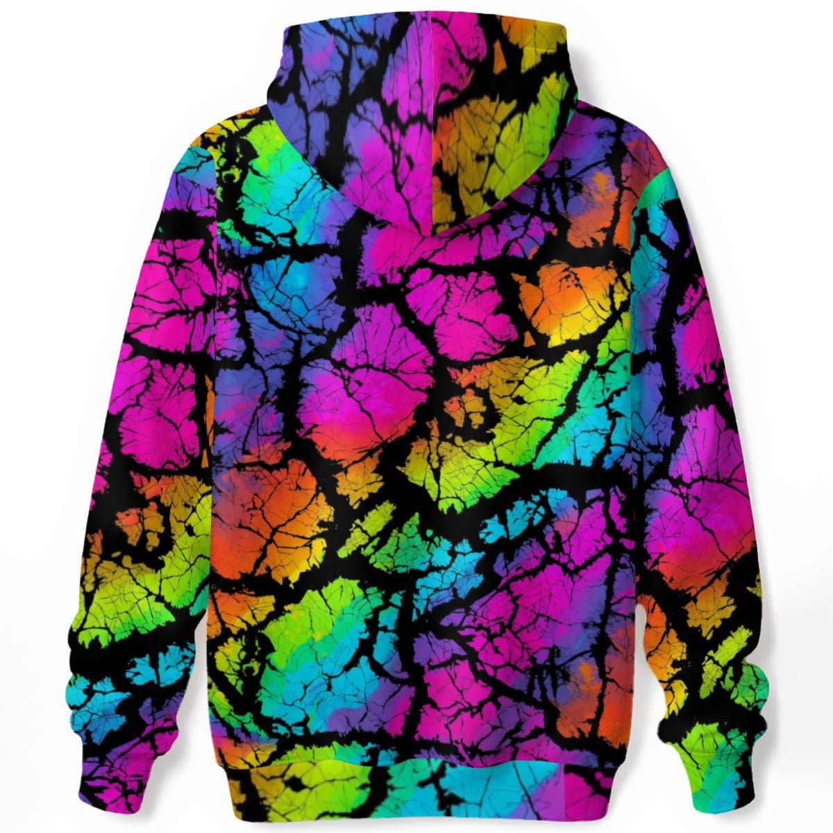 Dreadful Thorns Botanical Dark Hoodie for Nature Noir Dressers — 310gsm 100% Cotton AOP Unisex, Razor Thorn Print Full-Bleed