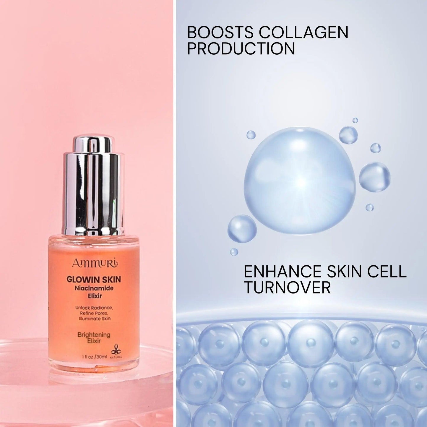 Ammuri Advanced Skin Brightening Serum Elixir - Radiant Glow Treatment 30ml
