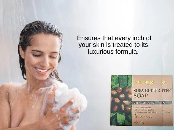 Ammuri Shea Butter Luxury Bar Soap - Soften Soothe Pamper Skin Daily 250g