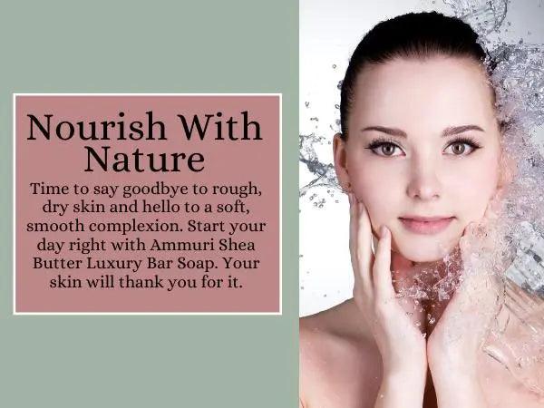 Ammuri Shea Butter Luxury Bar Soap - Soften Soothe Pamper Skin Daily 250g