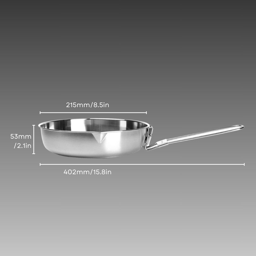 Antarcti 8" Frypan Stainless Steel Cookware