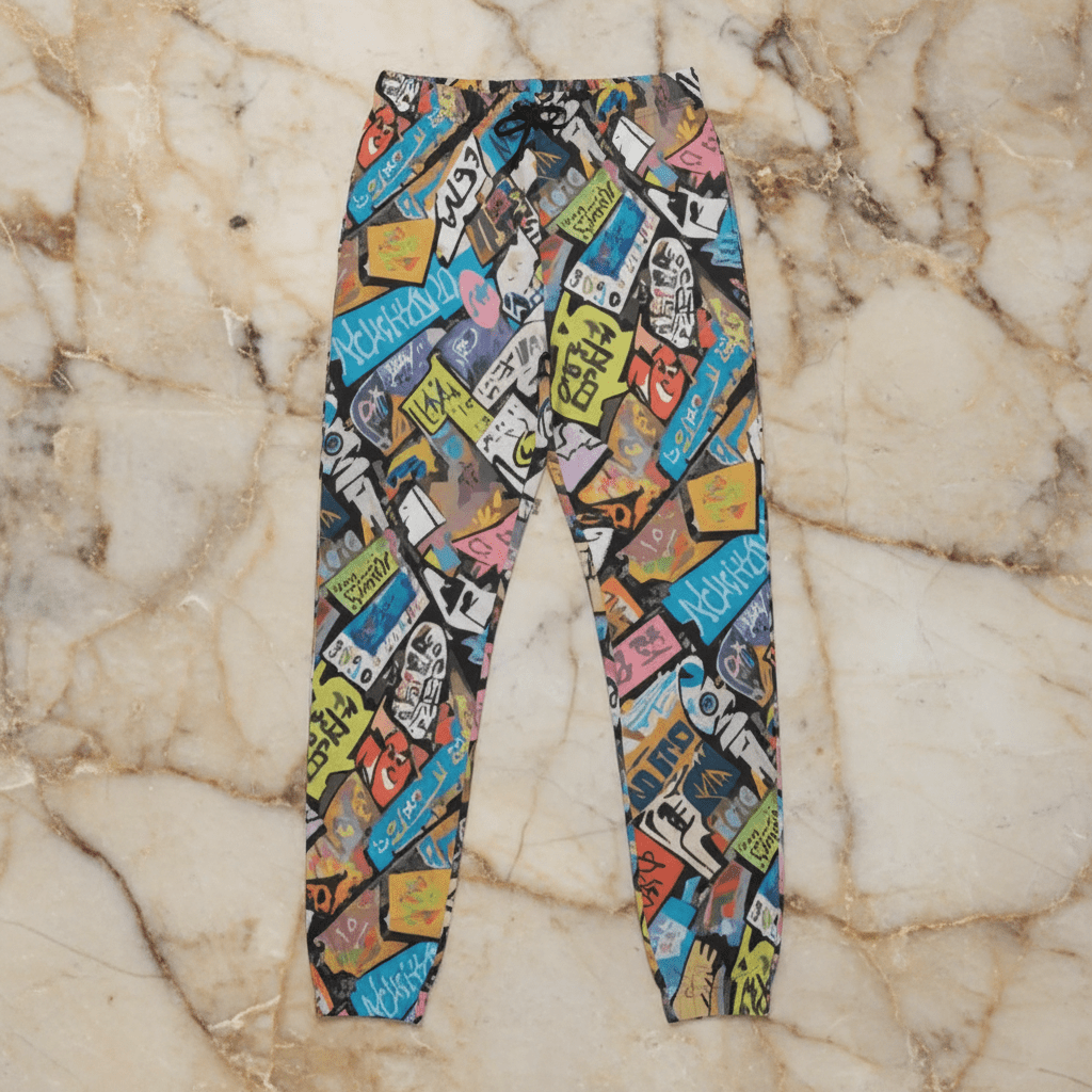 AOP Unisex Heavyweight Cotton Lounge Pants | 310gsm All-Over Print Streetwear Bottoms for Festival, Lounge & Everyday Maximalism