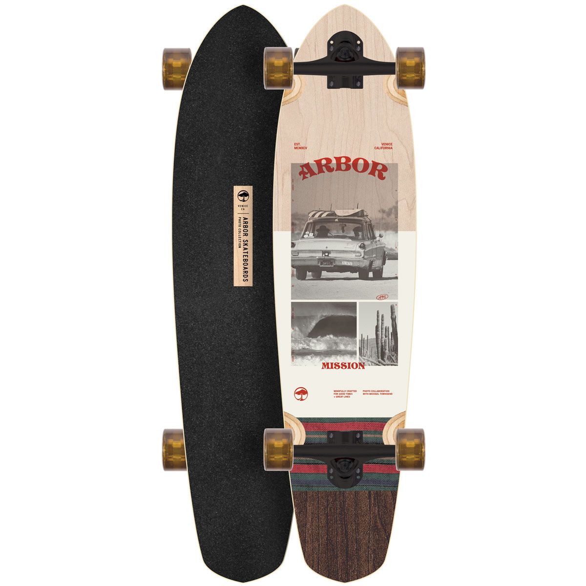 Arbor Mission Photo 35 Performance Complete Longboard - 8.625"