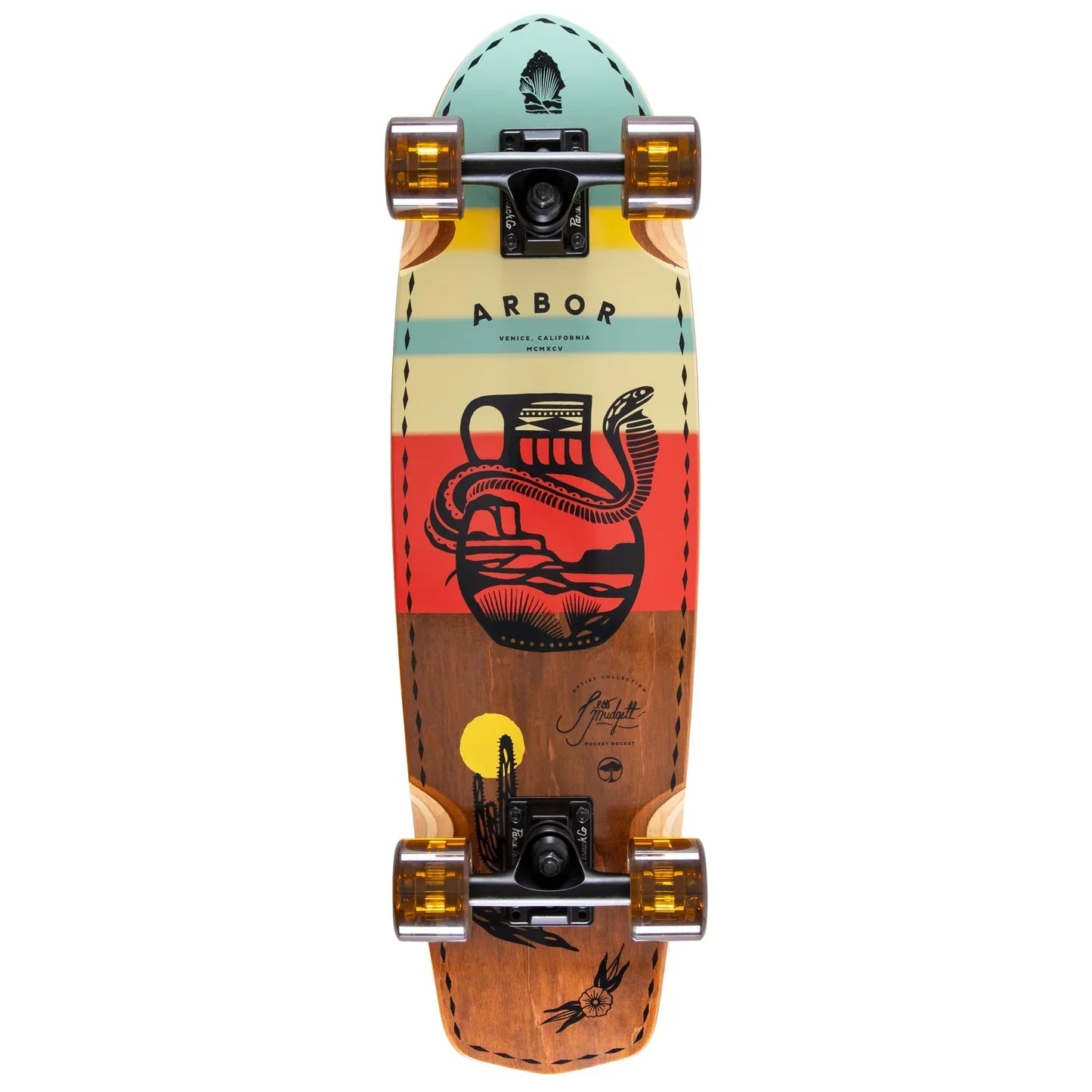 Arbor Pocket Rocket Artist Jess Mudgett Cruiser Complete - 27″