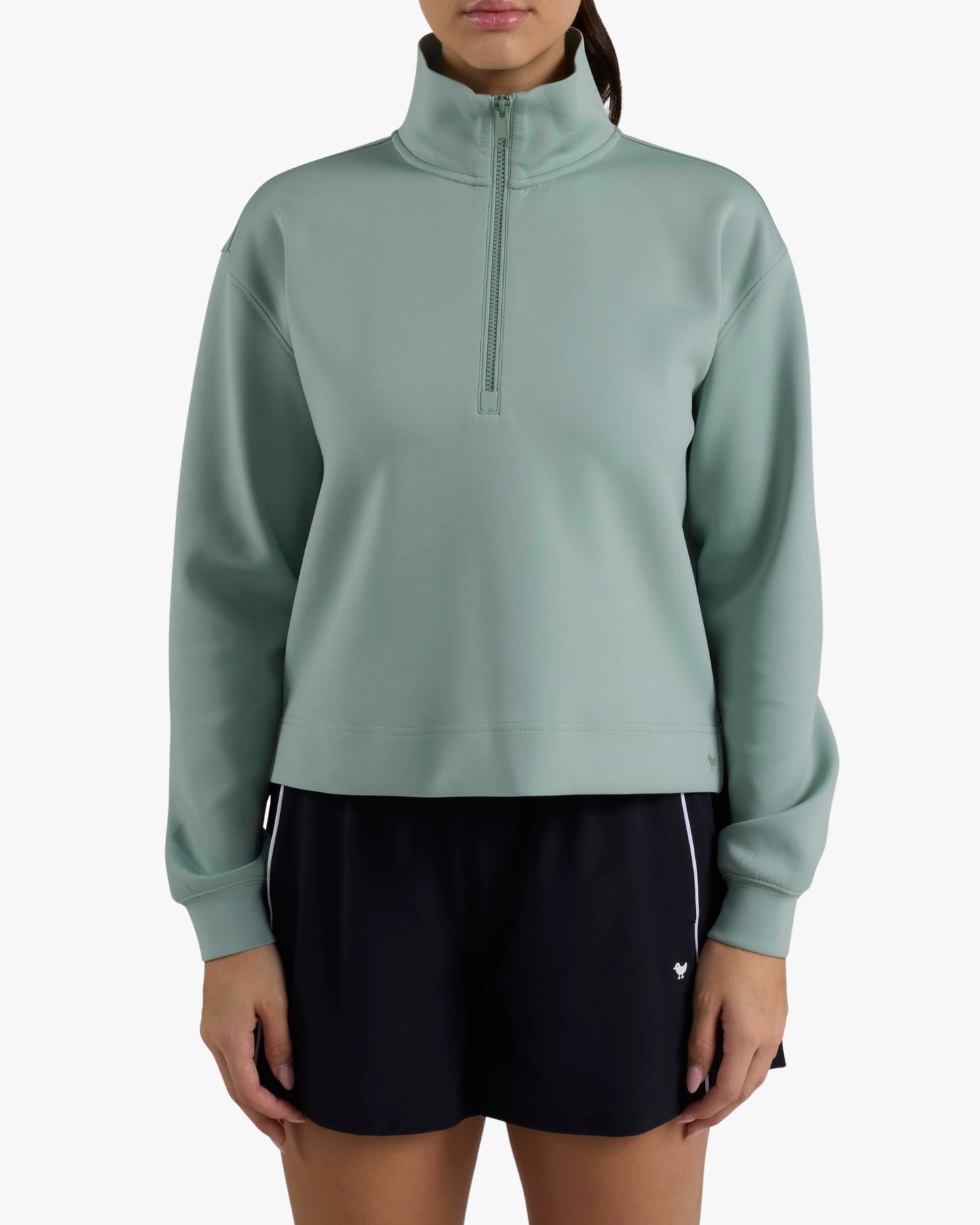 At Ease Quarterzip - Washed sage