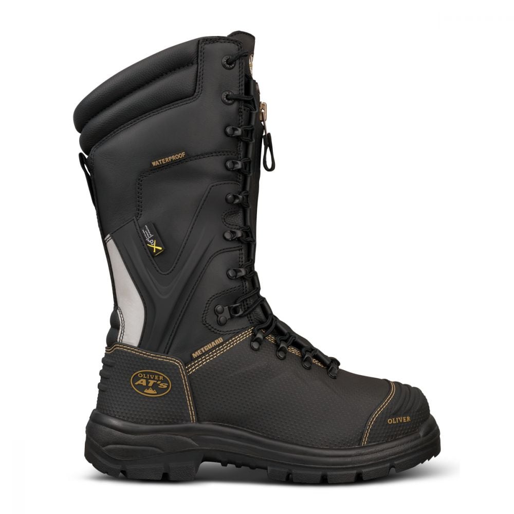 Oliver 14" Mining Laceup Black Boot