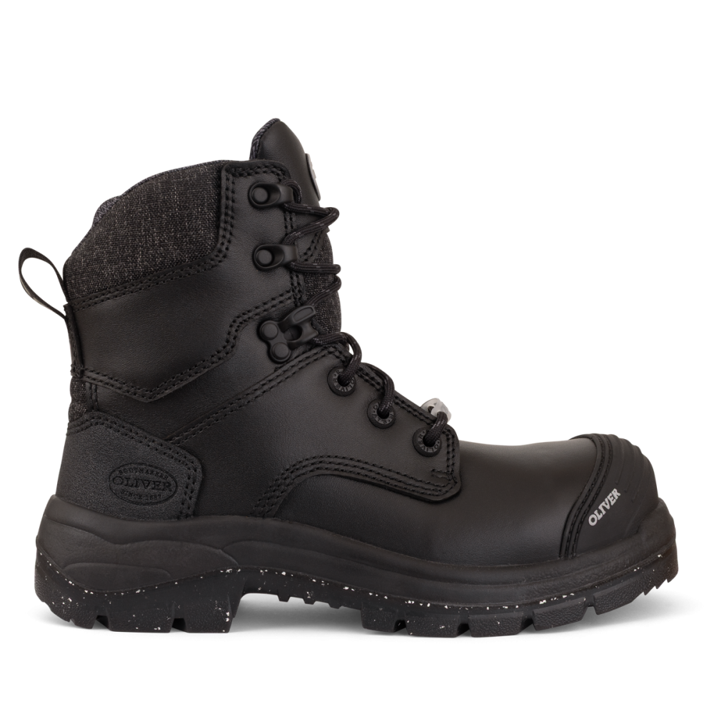 Oliver Women's Zip Sided Black Boot 150mm