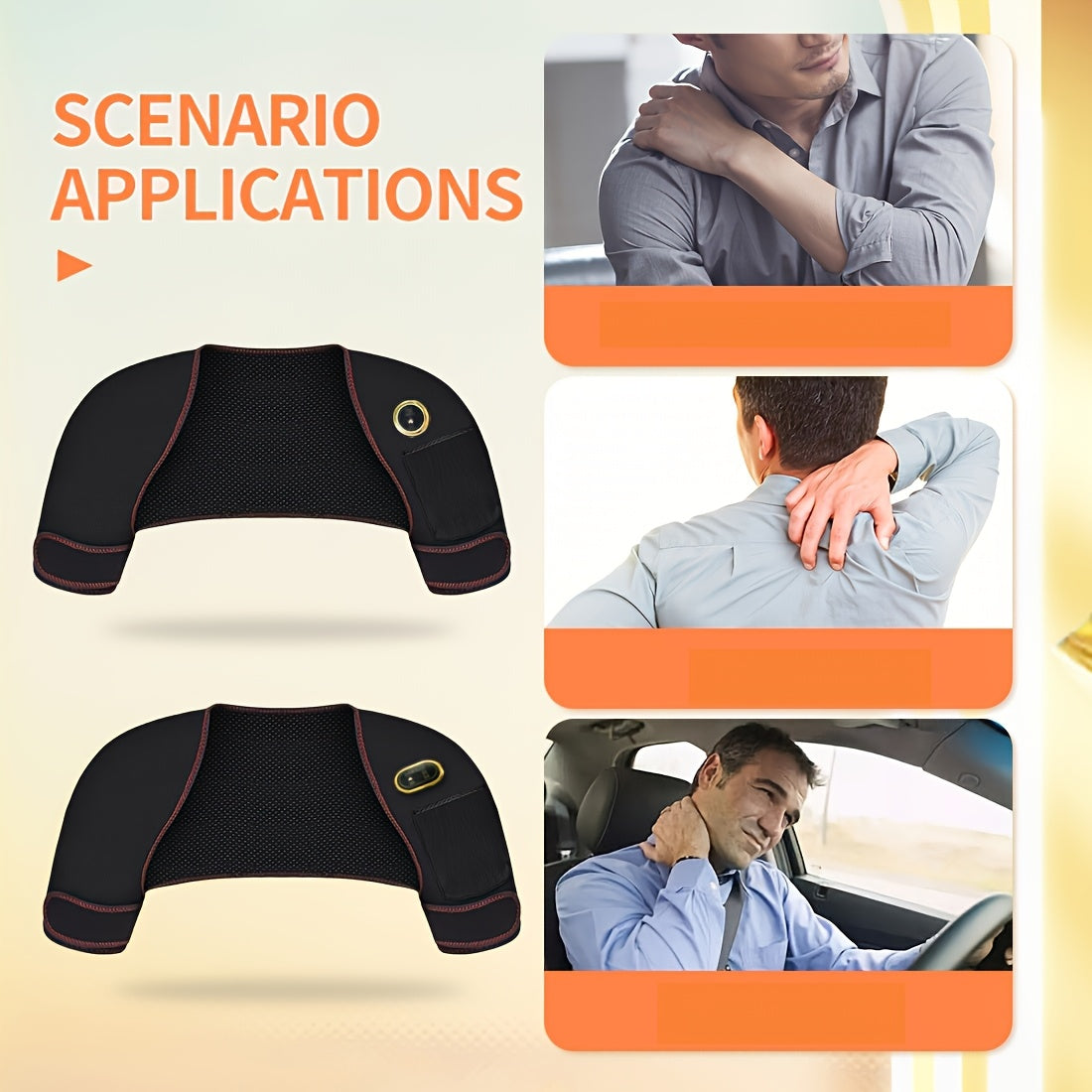 USB Powered Dual Shoulder Heating Massager TJR7P4D